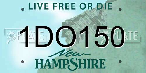 1DO150 New Hampshire License Plate