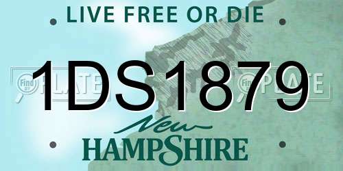 1DS1879 New Hampshire License Plate