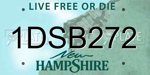 1DSB272 New Hampshire License Plate