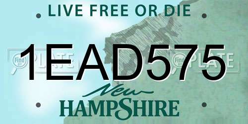 1EAD575 New Hampshire License Plate