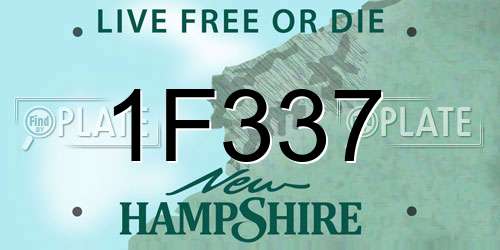 1F337 New Hampshire License Plate