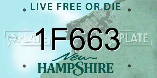 1F663 New Hampshire License Plate