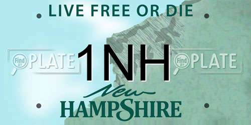 1NH New Hampshire License Plate