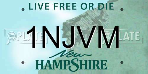 1NJVM New Hampshire License Plate
