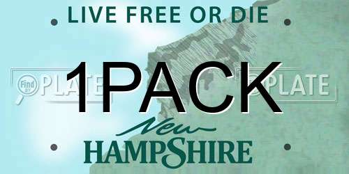 1PACK New Hampshire License Plate