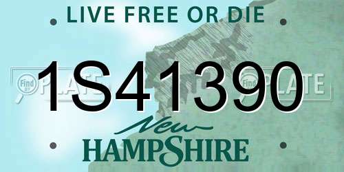 1S41390 New Hampshire License Plate
