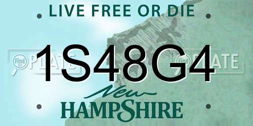 1S48G4 New Hampshire License Plate