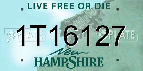 1T16127 New Hampshire License Plate