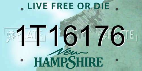 1T16176 New Hampshire License Plate