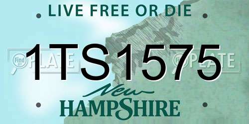 1TS1575 New Hampshire License Plate