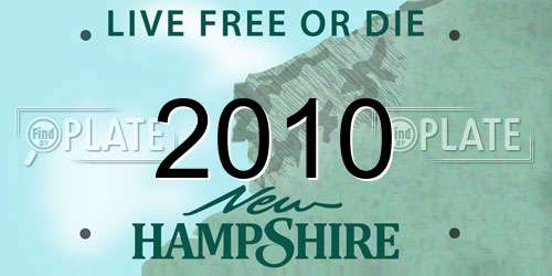 2010 New Hampshire License Plate