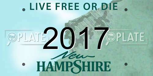 2017 New Hampshire License Plate