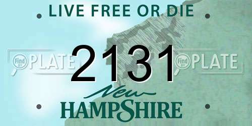 2131 New Hampshire License Plate