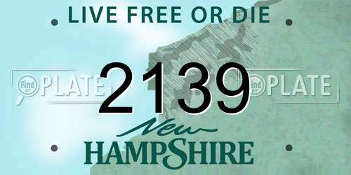 2139 New Hampshire License Plate