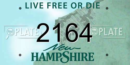 2164 New Hampshire License Plate