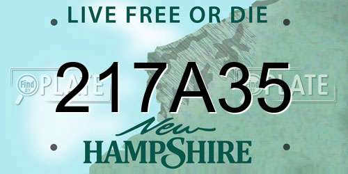 217A35 New Hampshire License Plate