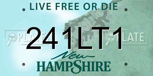 241LT1 New Hampshire License Plate
