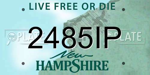 2485IP New Hampshire License Plate
