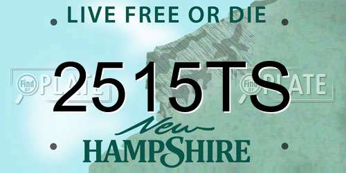2515TS New Hampshire License Plate