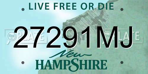 27291MJ New Hampshire License Plate