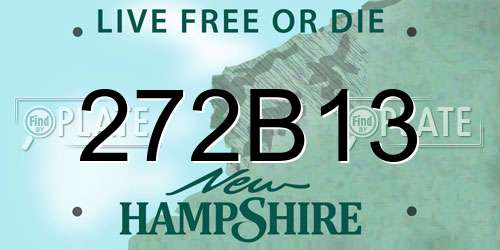 272B13 New Hampshire License Plate