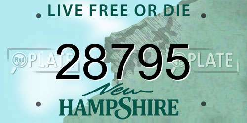 28795 New Hampshire License Plate