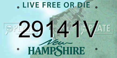 29141V New Hampshire License Plate