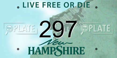 297 New Hampshire License Plate