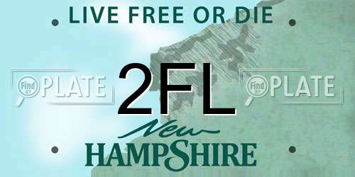 2FL New Hampshire License Plate