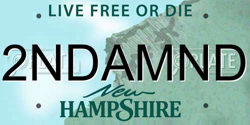 2NDAMND New Hampshire License Plate