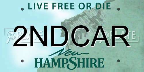 2NDCAR New Hampshire License Plate