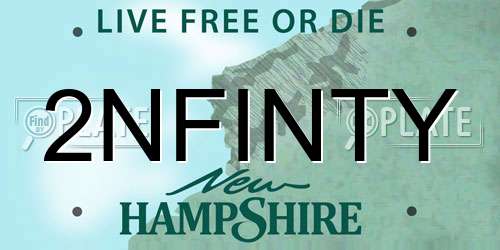 2NFINTY New Hampshire License Plate