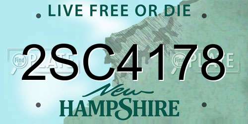 2SC4178 New Hampshire License Plate
