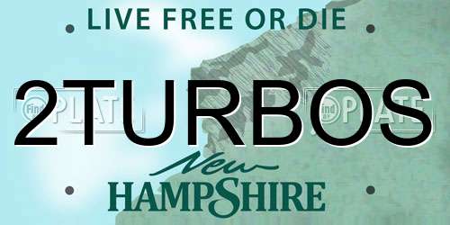 2TURBOS New Hampshire License Plate