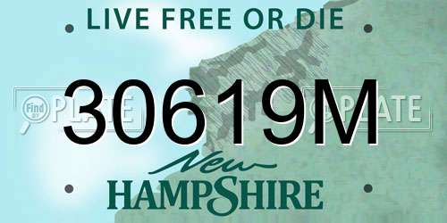 30619M New Hampshire License Plate