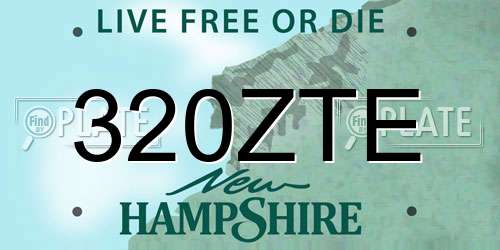 320ZTE New Hampshire License Plate