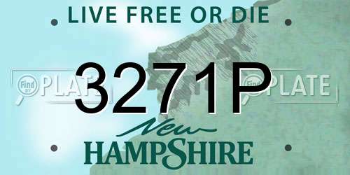 3271P New Hampshire License Plate