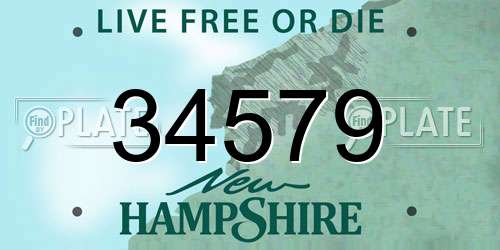 34579 New Hampshire License Plate