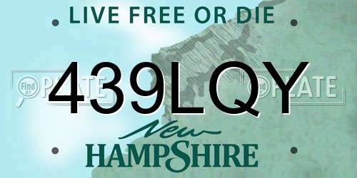 439LQY New Hampshire License Plate