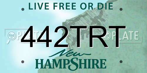 442TRT New Hampshire License Plate