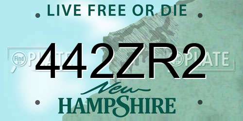 442ZR2 New Hampshire License Plate