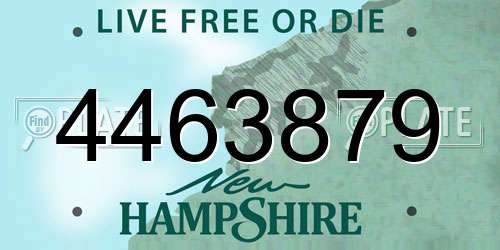 4463879 New Hampshire License Plate