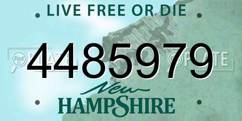 4485979 New Hampshire License Plate