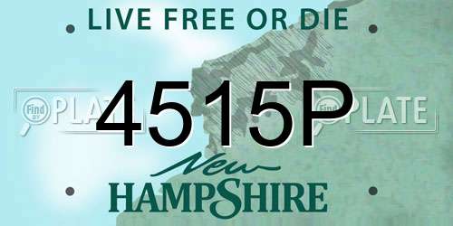 4515P New Hampshire License Plate