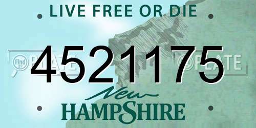 4521175 New Hampshire License Plate