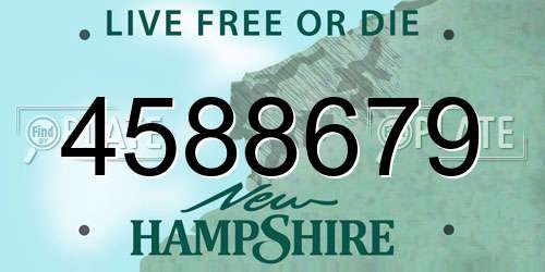 4588679 New Hampshire License Plate