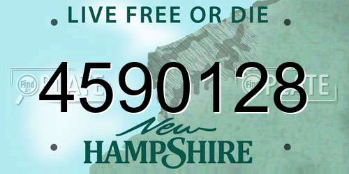 4590128 New Hampshire License Plate