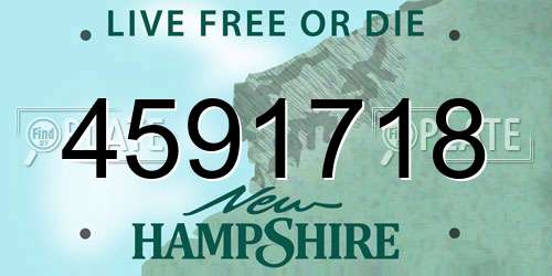 4591718 New Hampshire License Plate