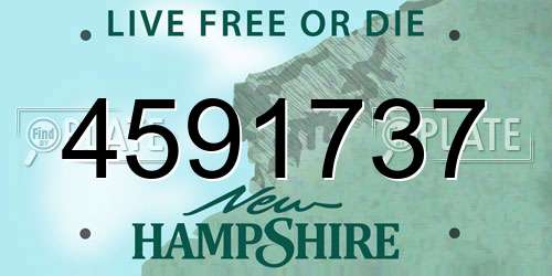 4591737 New Hampshire License Plate