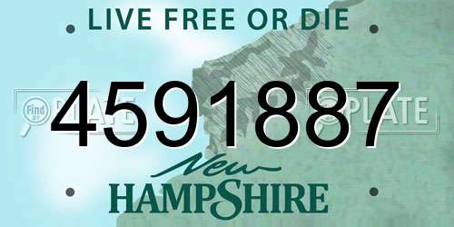 4591887 New Hampshire License Plate